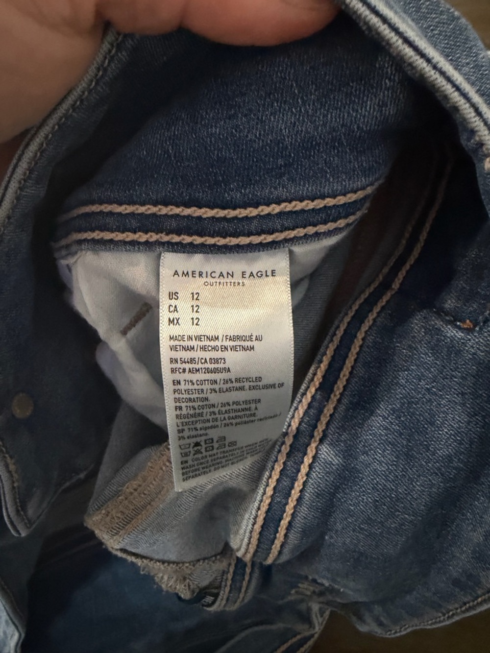 American Eagle Outfitters Light Blue Denim Jean Shorts - Picture 4 of 8